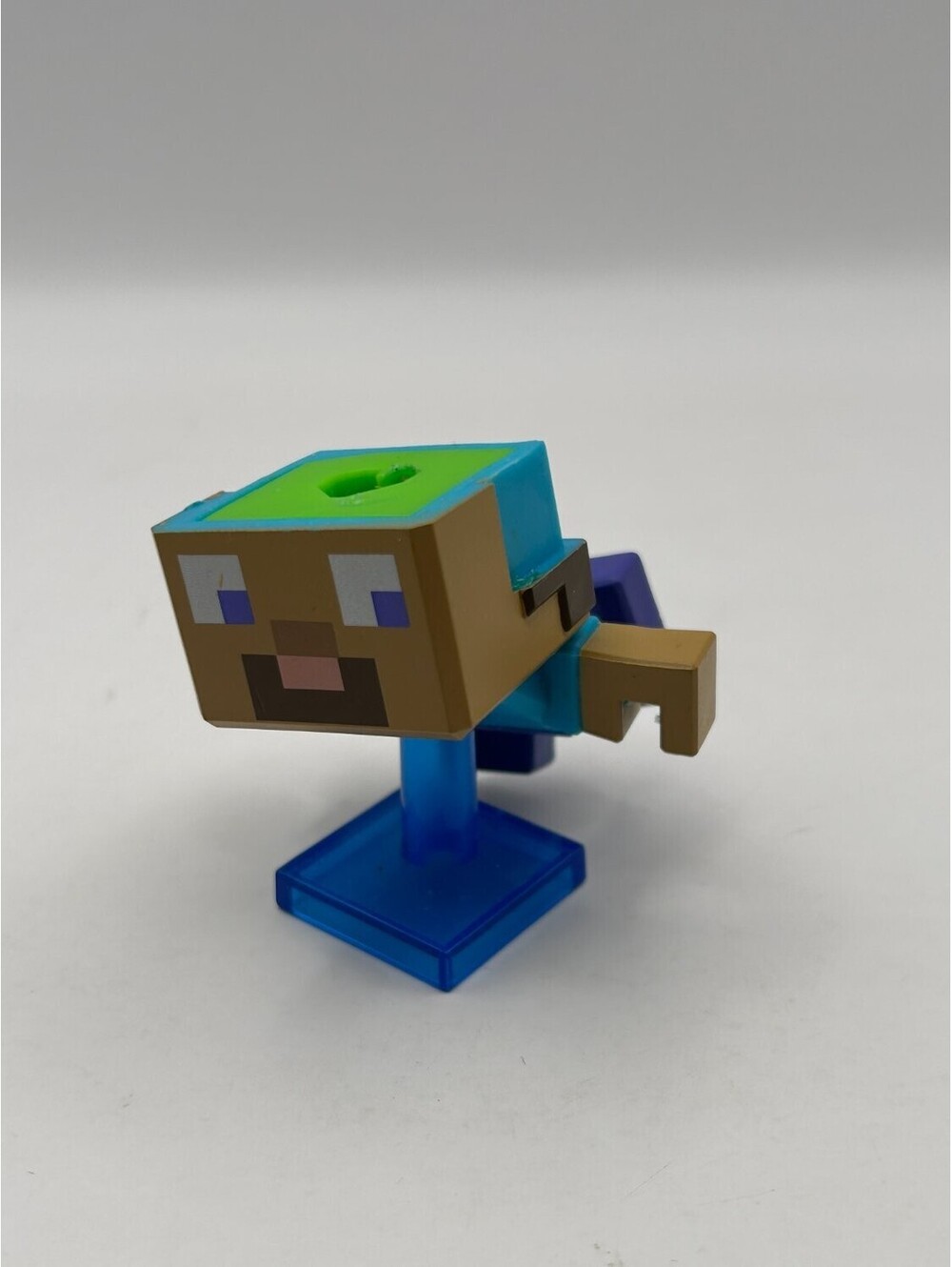 Minecraft Steve Swimming Flying Mini Figure Pencil Topper Moose Toys with Stand